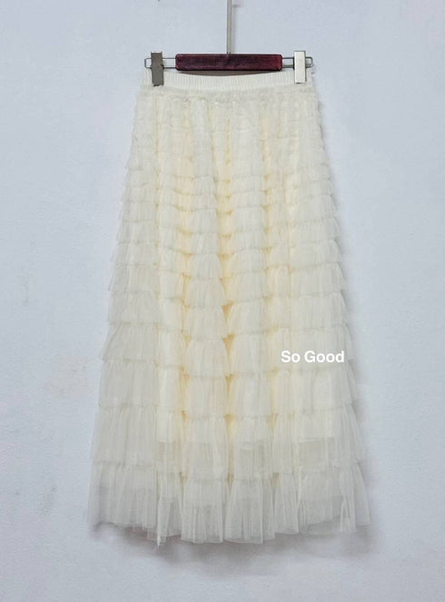 Mesh Frill Layer Tulle Skirts